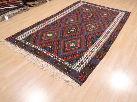 Kilim Blue Flat Woven 55 X 91  Area Rug 100-110767 Image 10