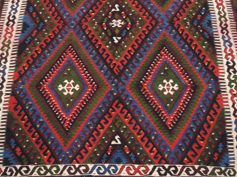 Kilim Blue Flat Woven 55 X 91  Area Rug 100-110767 Image 4