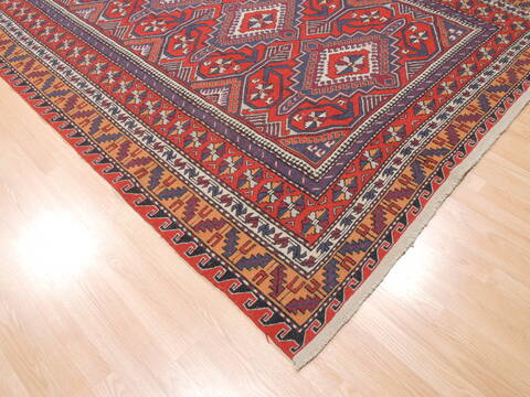 Kilim Blue Flat Woven 68 X 95  Area Rug 100-110768 Image 5