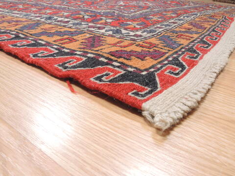 Kilim Blue Flat Woven 68 X 95  Area Rug 100-110768 Image 9