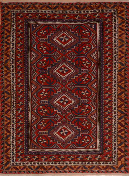Kilim Blue Flat Woven 68 X 95  Area Rug 100-110768 Image 0