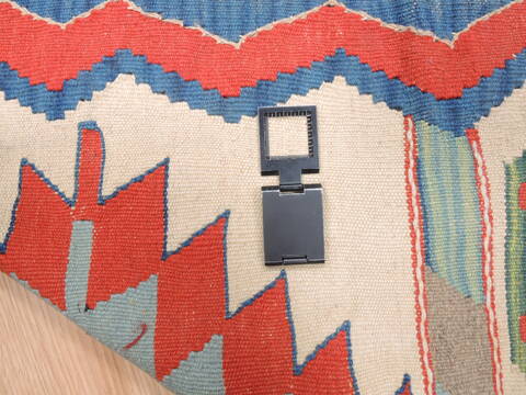 Kilim Blue Flat Woven 39 X 58  Area Rug 100-110774 Image 6