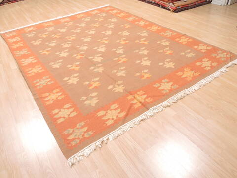 Kilim Beige Flat Woven 711 X 910  Area Rug 100-110777 Image 3