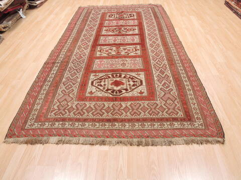Kilim Red Runner Flat Woven 53 X 99  Area Rug 100-110781 Image 1