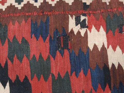 Kilim Blue Runner Flat Woven 55 X 109  Area Rug 100-110783 Image 11