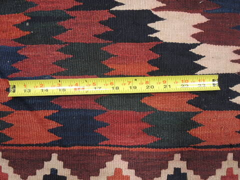 Kilim Blue Runner Flat Woven 55 X 109  Area Rug 100-110783 Image 12
