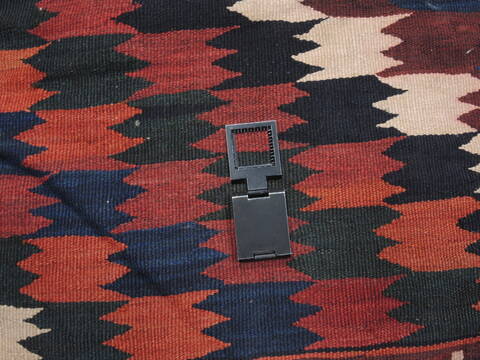 Kilim Blue Runner Flat Woven 55 X 109  Area Rug 100-110783 Image 13