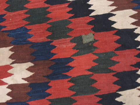 Kilim Blue Runner Flat Woven 55 X 109  Area Rug 100-110783 Image 7