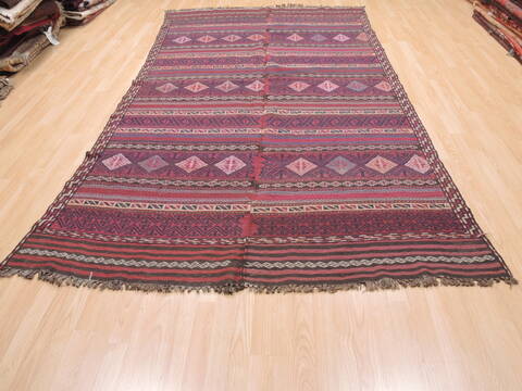 Kilim Red Flat Woven 58 X 1010  Area Rug 100-110784 Image 1