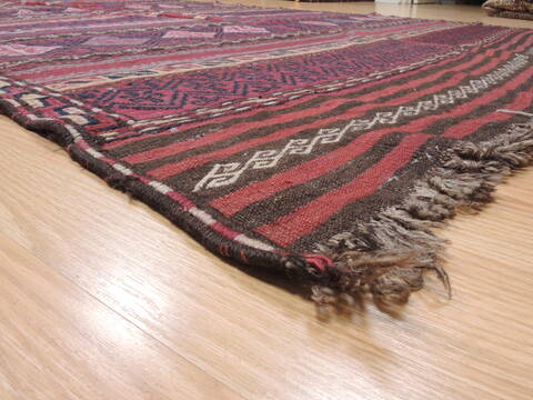 Kilim Red Flat Woven 58 X 1010  Area Rug 100-110784 Image 4