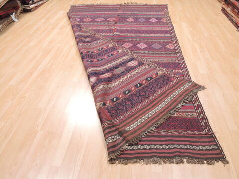 Kilim Red Flat Woven 58 X 1010  Area Rug 100-110784 Image 5