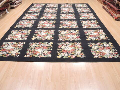 Kilim Black Flat Woven 84 X 117  Area Rug 100-110794 Image 9