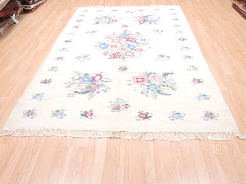Kilim Beige Flat Woven 511 X 811  Area Rug 100-110795 Image 2
