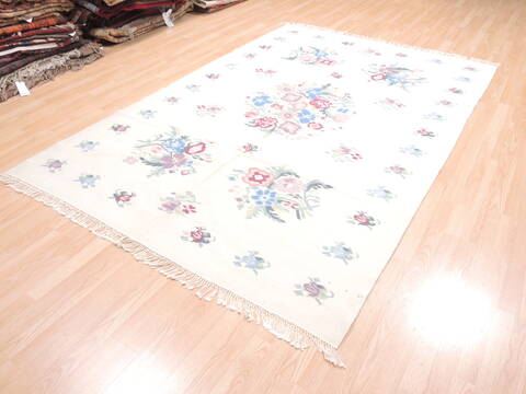 Kilim Beige Flat Woven 511 X 811  Area Rug 100-110795 Image 3