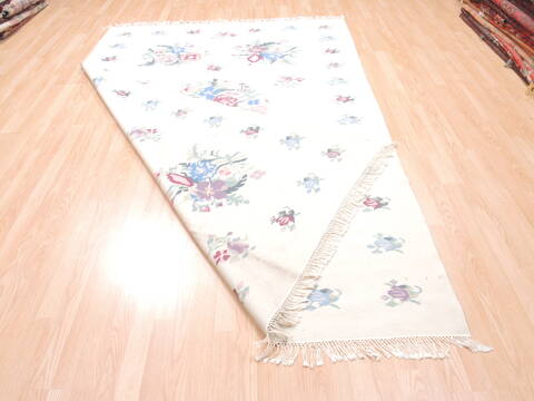 Kilim Beige Flat Woven 511 X 811  Area Rug 100-110795 Image 7