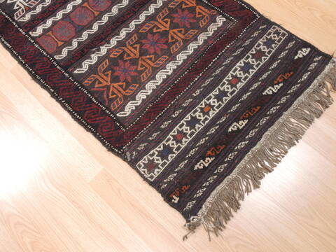 Kilim Red Runner Flat Woven 23 X 64  Area Rug 100-110797 Image 4