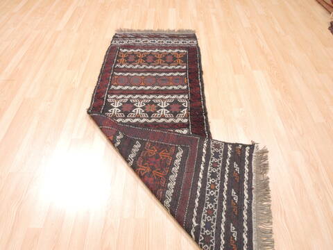 Kilim Red Runner Flat Woven 23 X 64  Area Rug 100-110797 Image 7