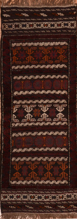 Kilim Red Runner Flat Woven 23 X 64  Area Rug 100-110797 Image 0