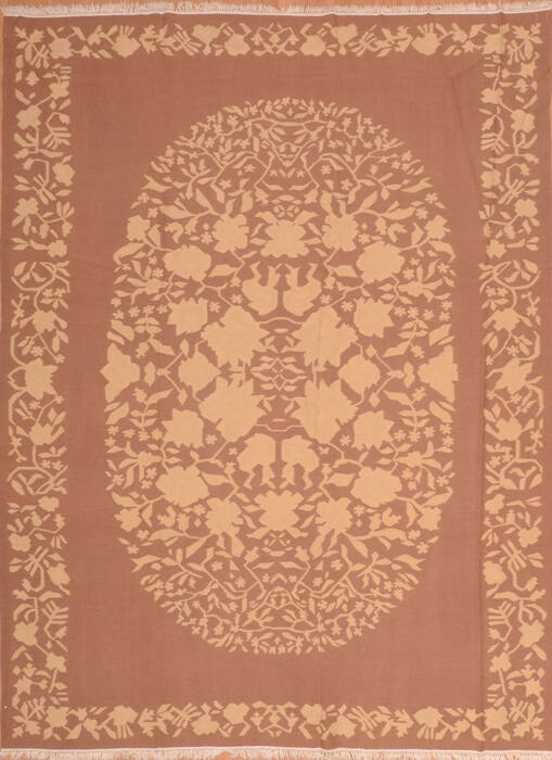 Kilim Beige Flat Woven 92 X 123  Area Rug 100-110803 Image 0