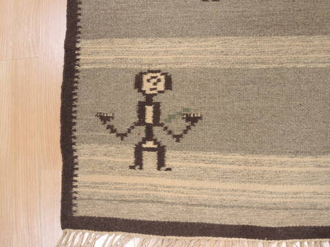Kilim Brown Flat Woven 25 X 43  Area Rug 100-110812 Image 2