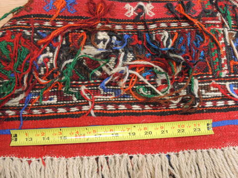 Kilim Red Square Flat Woven 38 X 44  Area Rug 100-110818 Image 7