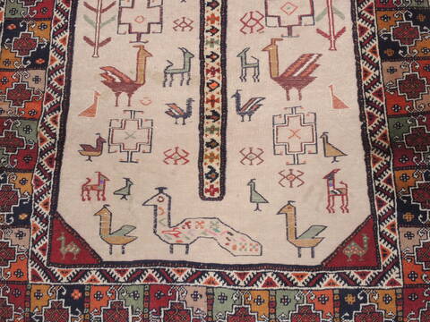 Baluch Beige Flat Woven 37 X 64  Area Rug 100-110819 Image 5