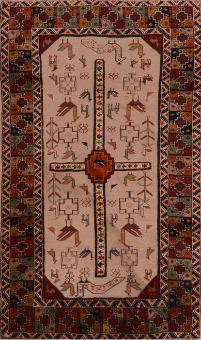 Baluch Beige Flat Woven 37 X 64  Area Rug 100-110819 Image 0