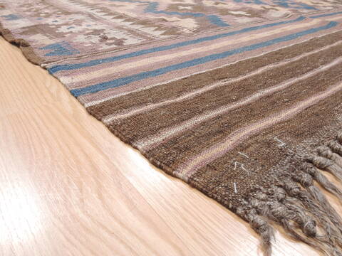 Kilim Brown Flat Woven 66 X 118  Area Rug 100-110821 Image 5