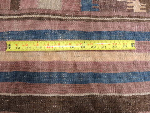 Kilim Brown Flat Woven 66 X 118  Area Rug 100-110821 Image 7