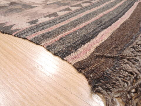 Kilim Brown Flat Woven 66 X 92  Area Rug 100-110826 Image 5