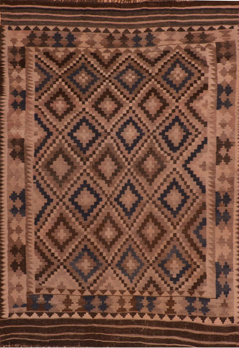 Kilim Brown Flat Woven 66 X 92  Area Rug 100-110826 Image 0