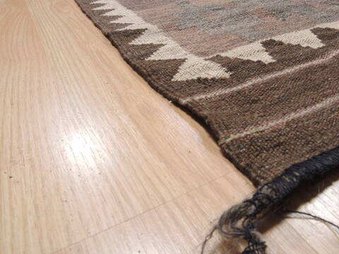 Kilim Brown Flat Woven 74 X 159  Area Rug 100-110827 Image 4