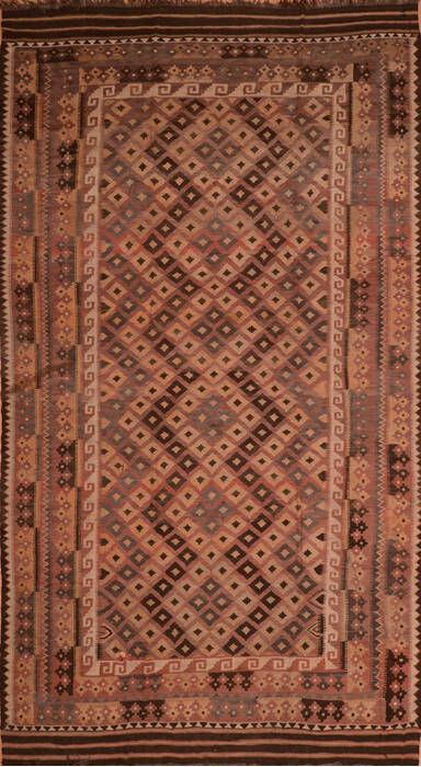 Kilim Brown Flat Woven 84 X 152  Area Rug 100-110828 Image 0