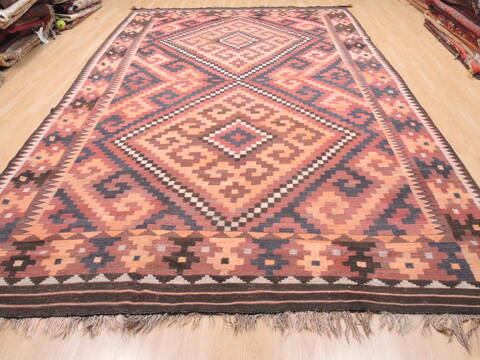 Kilim Red Flat Woven 74 X 1210  Area Rug 100-110831 Image 1