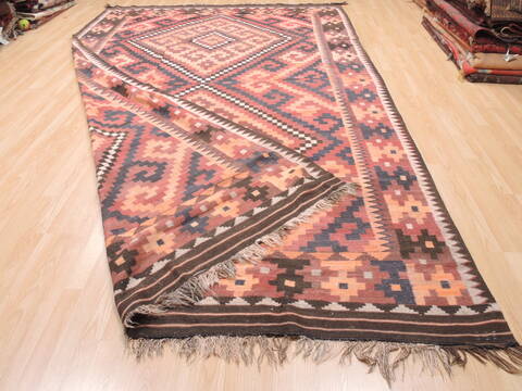 Kilim Red Flat Woven 74 X 1210  Area Rug 100-110831 Image 6