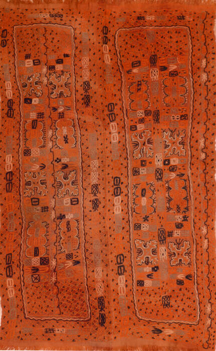 Kilim Orange Flat Woven 47 X 78  Area Rug 100-110832 Image 0