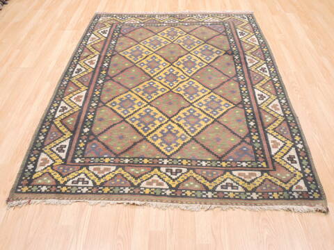 Kilim Blue Flat Woven 411 X 60  Area Rug 100-110833 Image 1