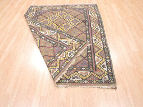 Kilim Blue Flat Woven 411 X 60  Area Rug 100-110833 Image 5