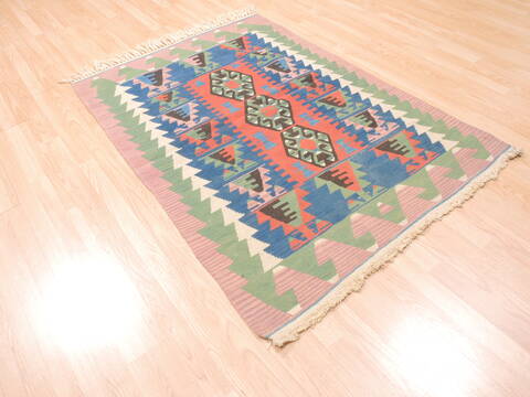 Kilim Green Flat Woven 311 X 58  Area Rug 100-110837 Image 2