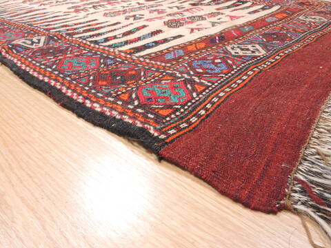 Kilim Red Flat Woven 27 X 59  Area Rug 100-110843 Image 6