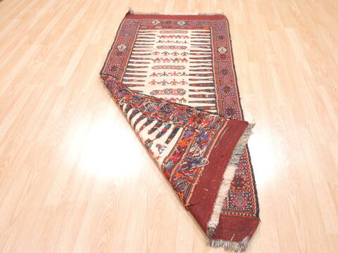 Kilim Red Flat Woven 27 X 59  Area Rug 100-110843 Image 7