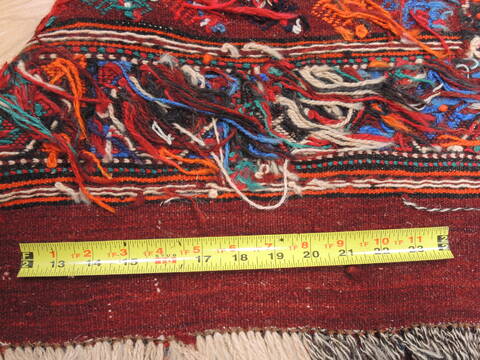 Kilim Red Flat Woven 27 X 59  Area Rug 100-110843 Image 8