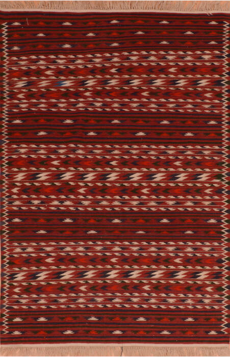 Kilim Red Flat Woven 42 X 64  Area Rug 100-110868 Image 0