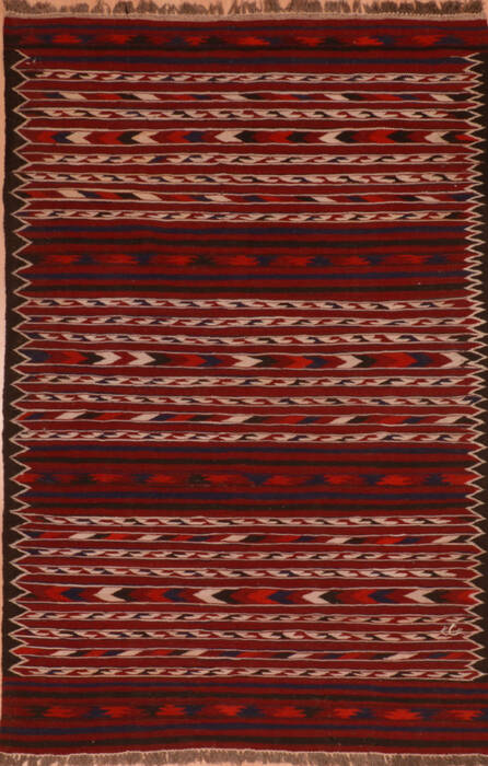 Kilim Red Flat Woven 38 X 61  Area Rug 100-110877 Image 0