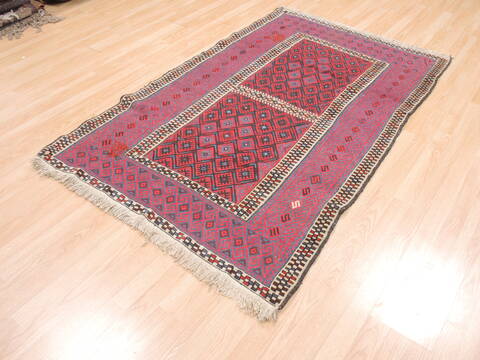Kilim Red Flat Woven 40 X 61  Area Rug 100-110878 Image 2