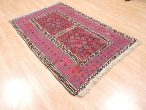 Kilim Red Flat Woven 40 X 61  Area Rug 100-110878 Image 3
