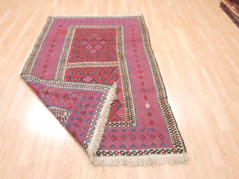 Kilim Red Flat Woven 40 X 61  Area Rug 100-110878 Image 5