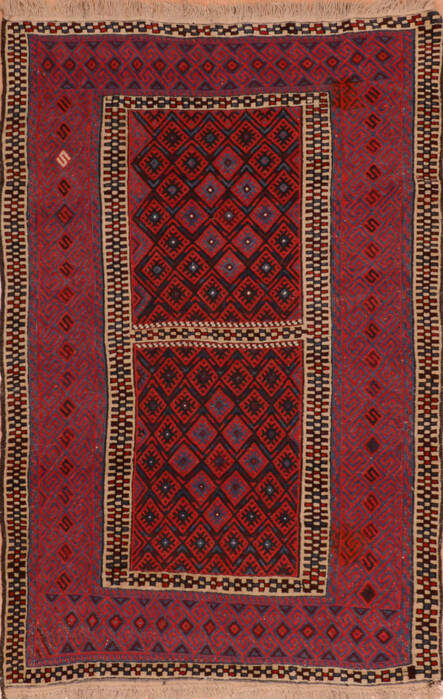Kilim Red Flat Woven 40 X 61  Area Rug 100-110878 Image 0