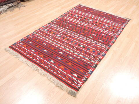 Kilim Red Flat Woven 311 X 63  Area Rug 100-110879 Image 2