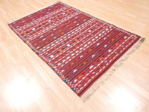 Kilim Red Flat Woven 311 X 63  Area Rug 100-110879 Image 3